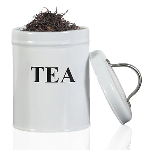 GZWY Lata de café hermética de acero inoxidable con tapa, 750 ml, recipiente para granos de café, almacenamiento de cápsulas de café, latas de almacenamiento para café molido y granos de café (C)