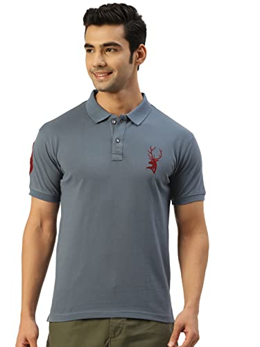Image of CHKOKKO Men's Cotton Regular Fit Half Sleeves Polo T-Shirt