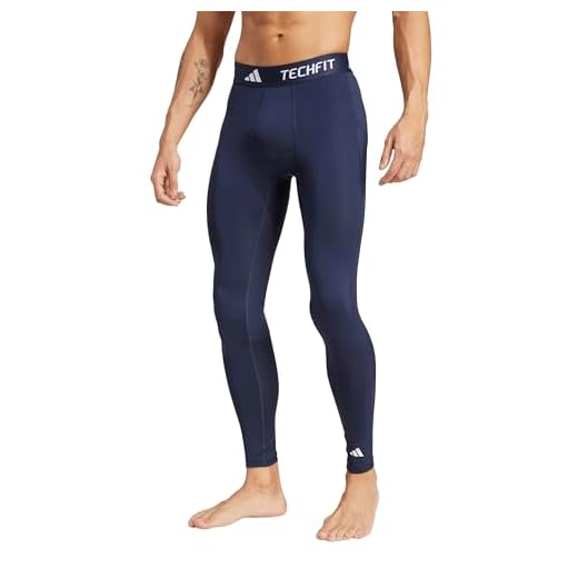 adidas Men's Techfit AEROREADY Training Long Tights, Ink, Medium