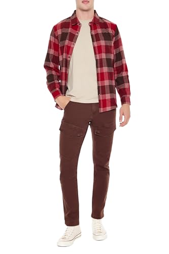 Forever 21 Men's Mid-Rise Skinny Cargo Jeans