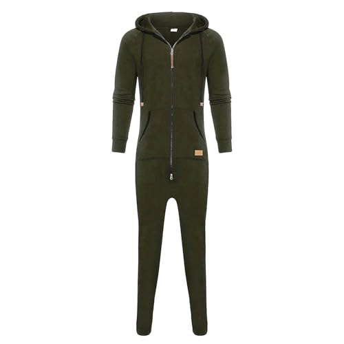 Mono con capucha informal para hombre con estampado moderno de invierno 2
