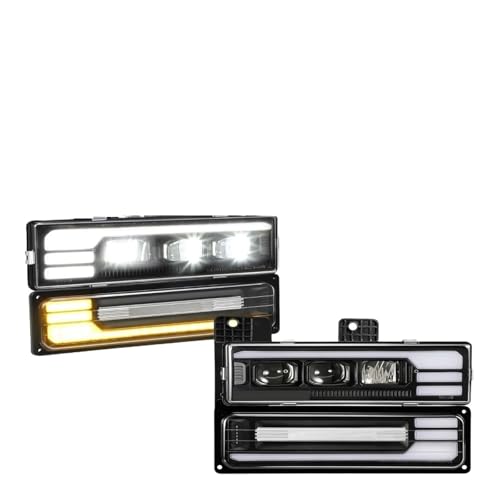Phares LED pour Chevy Silverado C/K 1500 bloc optique avant camion OBS 12V