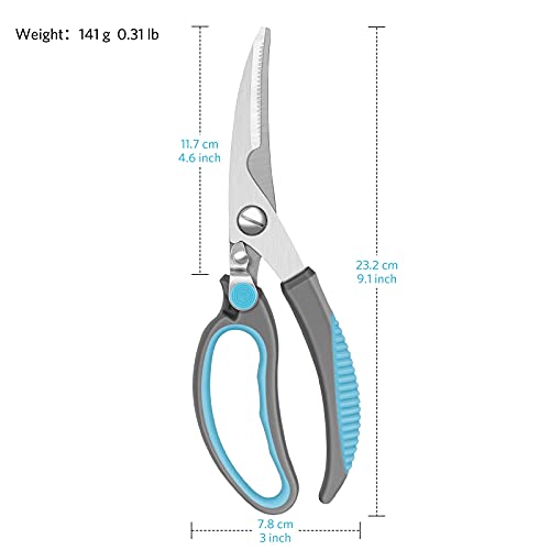 Asdirne Schere Set, Küchenschere Mit Scharfen Edelstahlklingen und Weichen Griffen, Multifunktionales Scherenset, 5… - Image 5
