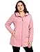 wantdo Women's Winter Jacket Windproof Outdoor Warm Winter Coat Waterproof with Hood Pink M