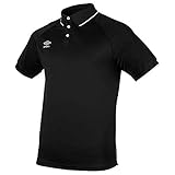 Noir/blanc Umbro Torch Short Sleeve Polo Shirt L
