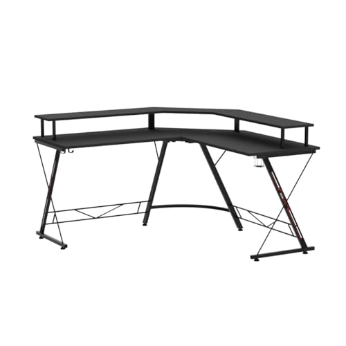 Seven Warrior GD005-BK-SR L Shaped Gaming Desk thumb #3