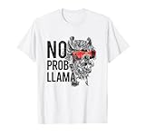 Photo Gallery no prob-llama with sunglasses maglietta Photo Gallery no prob-llama with sunglasses maglietta