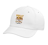 Philly Cheesesteak Makes Everything Better Adjustable Printed Baseball Hat, White