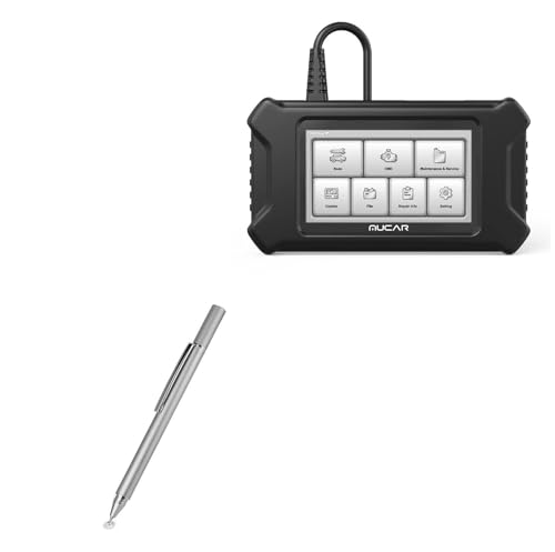 BoxWave Stylus Pen Compatible with Mucar CS90 (5 in) - FineTouch Capacitive Stylus, Super Precise Stylus Pen - Metallic Silver