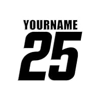 Algopix Similar Product 13 - Racing Number Name Vinyl Decal Sticker
