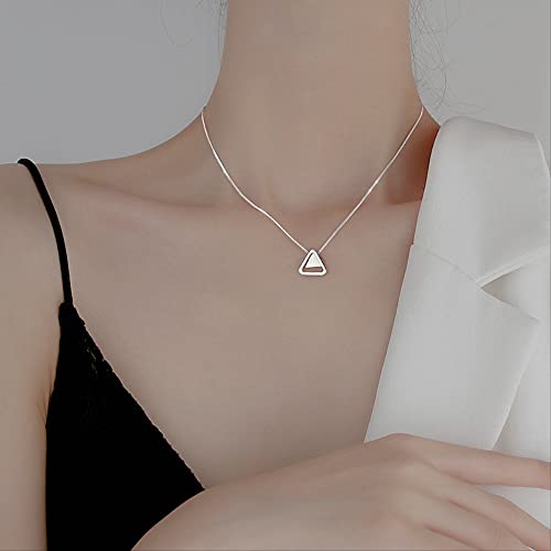 Collier choker triangle en argent pour mariage et soirées chic - 5