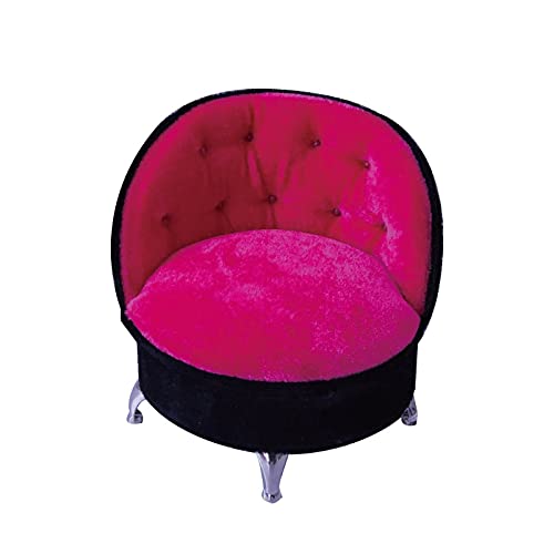 LEEleegang 1/6 Dollhouse Fancy Couch Sofa Rose Pink Schmuck Aufbewahrung Organizer Box Flip Can Open Fächer Sessel Sofa Box Geschenk klare Stempel für Scrapbooking und Karten Machen Blumen Cover