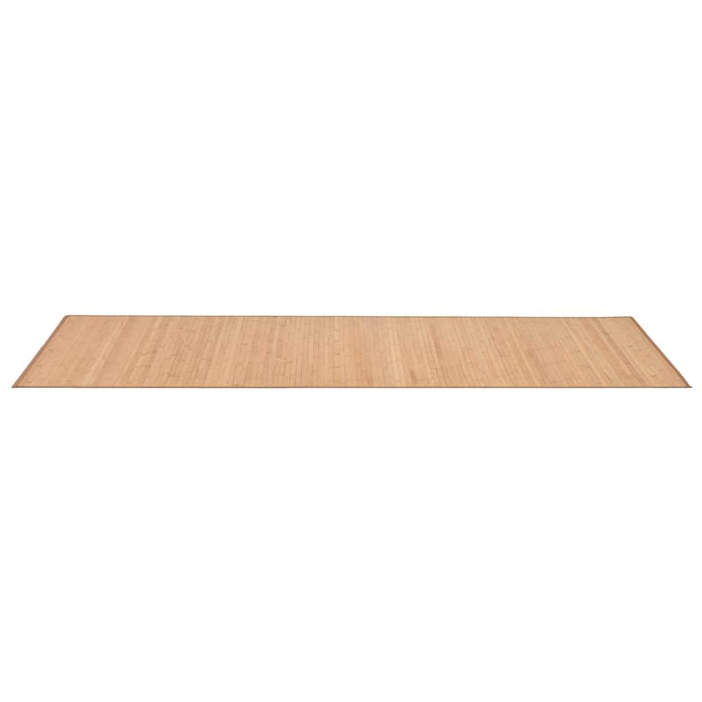 Tapis en Bambou Marron 80x200 cm avec Support antidérapant pour intérieur et extérieur, Design Moderne et Vintage, Facile à Nettoyer et résistant, idéal pour Salon, Chambre ou entrée