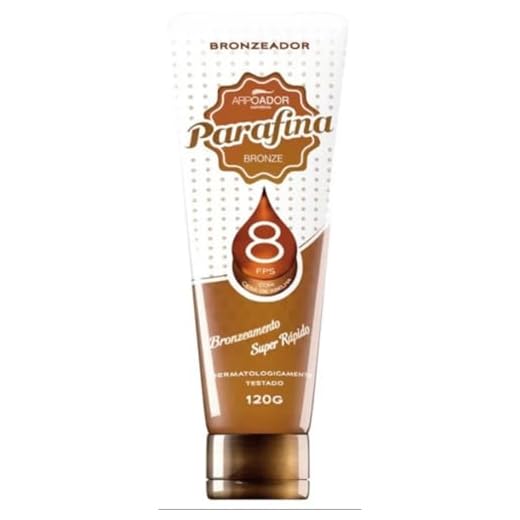Bronzeador Solar Cera de Abelha FPS8, Bege, Parafina Bronze, 120 g