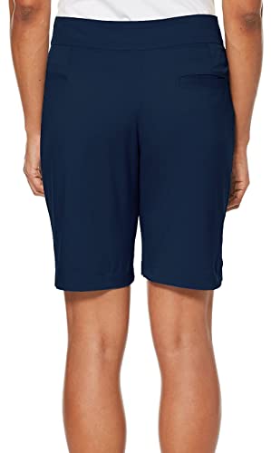Pga Tour Women's 19" Golf Short With Comfort Stretch Waistband (Size 2-18 Plus), Black Iris, 18 #TOP1