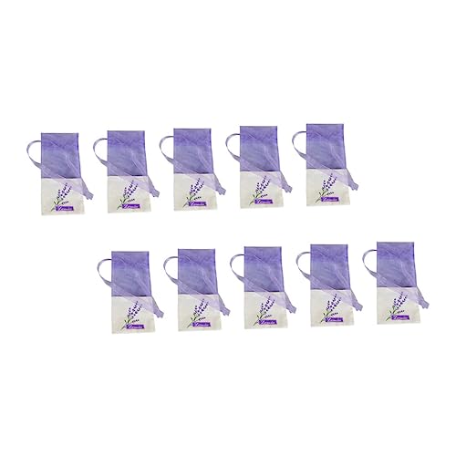 22 bolsas de sachet lavanda con organza y patrón floral