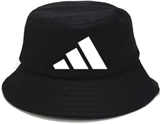 قبعة باكيت سوداء للجنسين مع حماية من الشمس باشكال مميزة (B16)