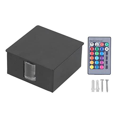 Lámpara de pared RGB moderna con mando a distancia y luces LED de 3W para decoración de hoteles