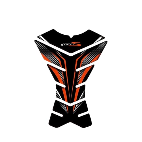 Autocollant de réservoir K1300S pad moto orange poisson