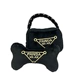 Pawda Milan Designer Plush Dog Toy Bone - Luxury Chew Toy for Stylish Pups