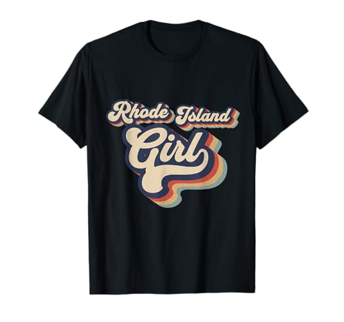 Vintage Retro Design For Girls Women From Rhode Island T-Shirt