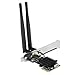 Produktbild fasient1 Bluetooth 4.2 PCIe Netwok-Karte 1200 Mbit/S, 2,4 G / 5 G Dualband-WLAN-PCI-Express-Adapter mit Zwei Antennen, 802.11a / B/G/N/Ac, Unterstützt Windows 10/8/7