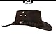Black Jungle Bulat Lederhut, Westernhut, Australienhut, Cowboyhut (Braun, XL)