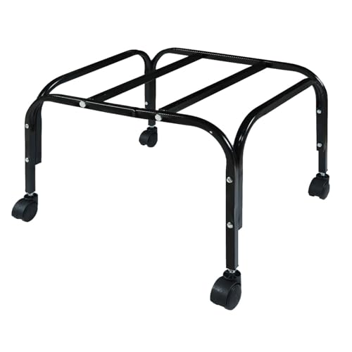 Image of Heavy Duty Metal Cooler Stand with 4 Wheels | Powder Coated Rust-Proof Stand for Kenstar, Bajaj, Symphony, Havells, Maharaja & Desert Coolers | Pack of 1 (Black)