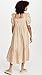 En Saison Women's Square Neck Midi Dress, Natural, Tan, S