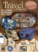 Paperback Artsy Collage: Travel Collage Kit Book