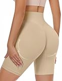 Niwicee Bragas Levanta Glúteos para Mujer Bragas Push Up Control Abdomen Panty Reductor sin Costuras Bragas Reductoras Mujer Costuras Embellecer Cadera Pantalones Fajas Push Up Body Shaper (Beige, M)