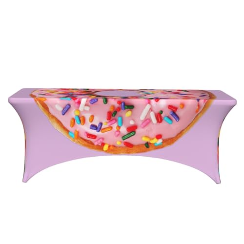 Nappe extensible rectangulaire anti-tache pour grande table ovale - 3