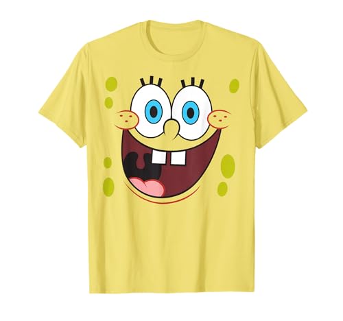 Spongebob Schwammkopf mit leuchtenden Augen und lächelndem Gesicht T-Shirt