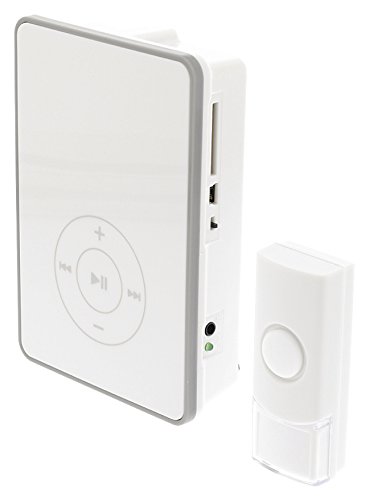 Preisvergleich Produktbild Eurosell - MP3 Wireless Türklingel mit SD-Kartensteckplatz für eigene Melodien - Funk Klingel