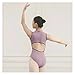 BNDDZBN Ballet Leotard Ballet Leotard for Women Waist Hollow Out Dancewear Gymnastics Leotards Sleeveless Solid Color Bodysuit Adult Dance Clothes(Grey green,S)