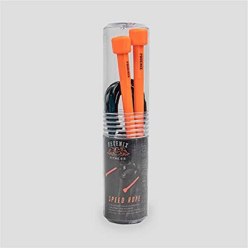 Phoenix Fitness Speed Skipping Rope - Lightweight Jump Rope - Jumping Tangle Rope - Speed Rope for Fat Burning, Fat Loss, Conditioning, Interval Training, Boxing, Crossfit and MMA