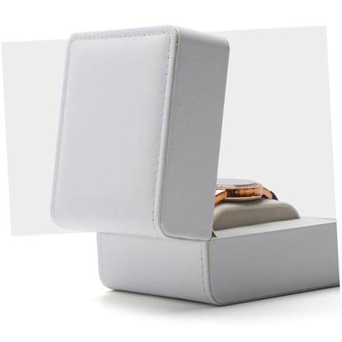 Boîte de rangement pour montres en PU blanc GALPADA 2 pièces