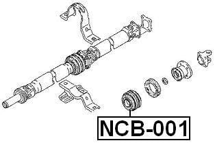 Miniatura 2 de C7521-7P026  C75217P026 - Soporte de rodamiento central para Nissan