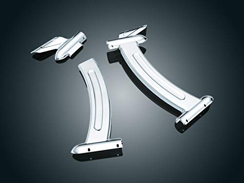 Kuryakyn 8236 Motorcycle Accent Accessory: Boomerang Frame Covers for 2006-17 Yamaha V Star 650 Motorcycles, Chrome, 1 Pair