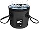 Faltbarer Eimer, 20 L Multifunktions Falteimer, für Camping, Angeln, Partys und Andere Outdoor Aktivitäten, Schwarz