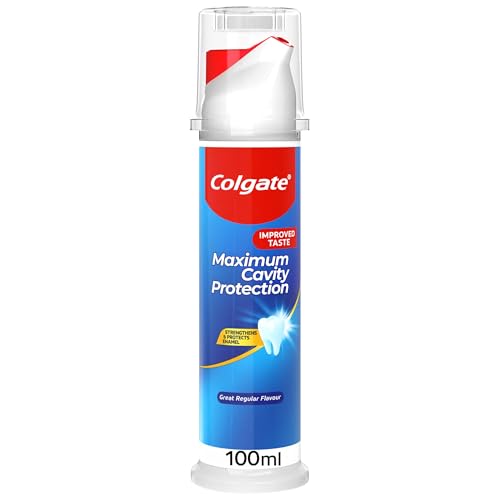 Colgate Cavity Protection Toothpaste 100ml - Fluoride Toothpaste - Calcium Formula gets in Between Teeth - Cavity Protection - freshens Breath - Lovely Mint Taste