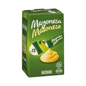 Mayonesa en sobres individuales Hacendado 12 sobres x 20 ml Pack 2