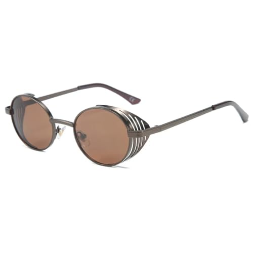 Lunettes de soleil ovales punk pour festivals et soirées steampunk