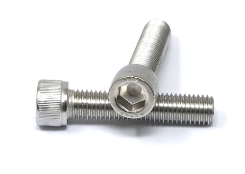 Image of iexcell 2 Pcs M14 x 65mm Thread Pitch 2 mm Stainless Steel 304 Hex Socket Head Cap Screws Bolts Kit