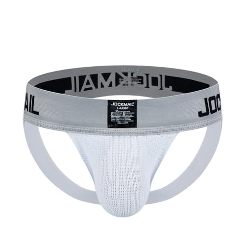 JOCKMAIL Men's Athletic Supporter Men's Briefs Rainbow Underwear Gym Workout 2 Pack…3