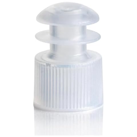 Globe Scientific 118127C Polyethylene Flange Plug Cap for Test Tubes Cover