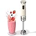 Nutricook Hand Blender | 1200W Powerful DC Motor, Variable Speed Control, Stainless Steel Shaft & 600ml Beaker – NC-HB150BG (Beige)