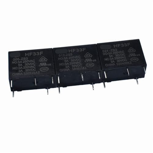 Relais HF33F JZC-33F-012-ZS3 pour circuit imprimé 12V 5A 250VAC commutateur 5 broches