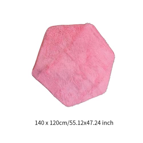 Image of Kids Play Mat Area Rug Entrance Playhouse Hoe Hexagon Rug for Princess Tent