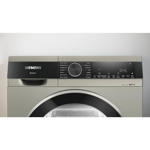 Image of SIEMENS 8 kg Fully Automatic Front load Condenser Tumble Clothes Dryer WP31G208IN, Silver Inox, Inbuilt Heater